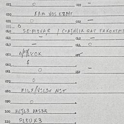 Eastern questionnaire, answ...
