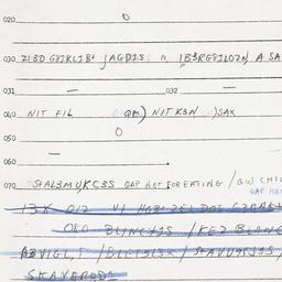 Eastern questionnaire, answ...