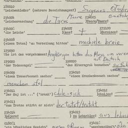 Western questionnaire, answ...