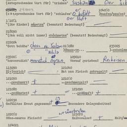 Western questionnaire, answ...
