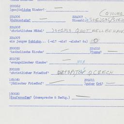 Western questionnaire, answ...