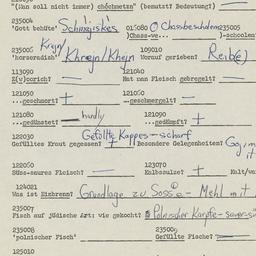 Western questionnaire, answ...