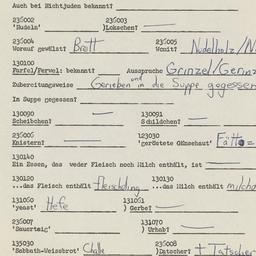 Western questionnaire, answ...