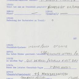 Western questionnaire, answ...