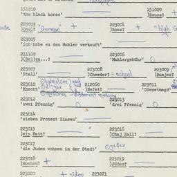 Western questionnaire, answ...