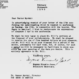 Letter from Eugene Kinckle ...