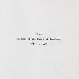 Meeting of the Board of Tru...
