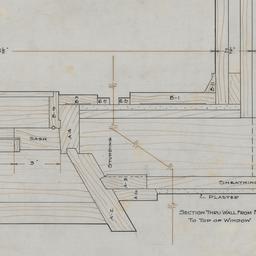 Wall section, framing details