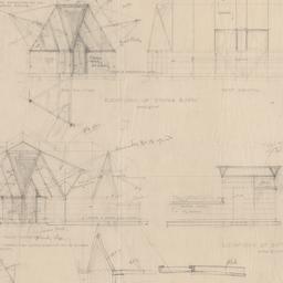 Interior, exterior elevations