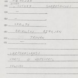 Eastern questionnaire, answ...