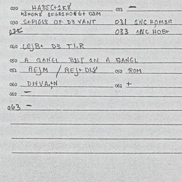 Eastern questionnaire, answ...