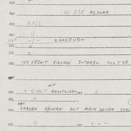 Eastern questionnaire, answ...