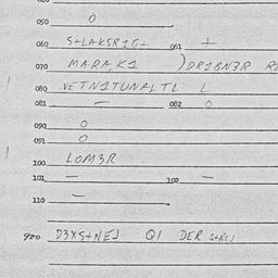 Eastern questionnaire, answ...