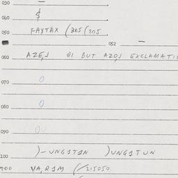 Eastern questionnaire, answ...
