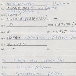 Eastern questionnaire, answ...