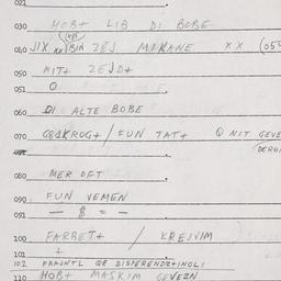 Eastern questionnaire, answ...