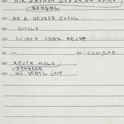 Eastern questionnaire, answ...