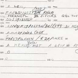Eastern questionnaire, answ...