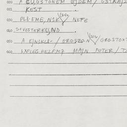 Eastern questionnaire, answ...