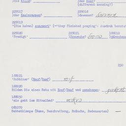 Western questionnaire, answ...