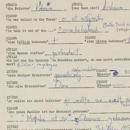 Western questionnaire, answ...