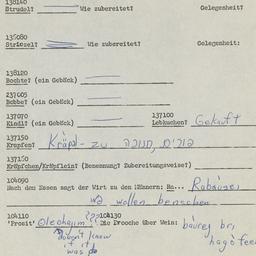 Western questionnaire, answ...