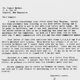 Letter from Samuel A. Stouf...