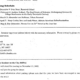 Announcements, 2002-11-13. ...