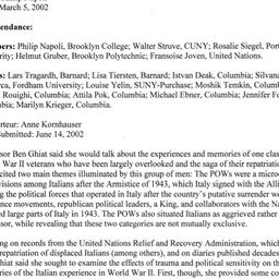 Minutes, 2002-03-05. Twenti...