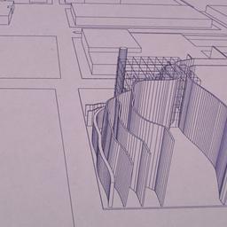 Site plan with aerial persp...
