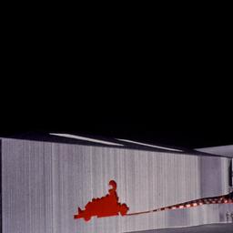 Model, entrance facade.