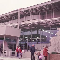 Exterior view, detail of en...