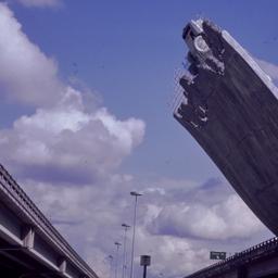 End of undulating highway, ...