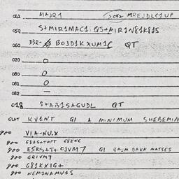 Eastern questionnaire, answ...