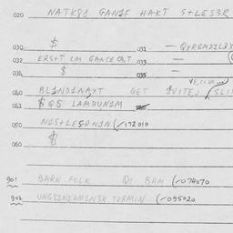 Eastern questionnaire, answ...