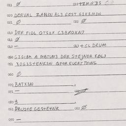 Eastern questionnaire, answ...