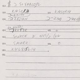 Eastern questionnaire, answ...