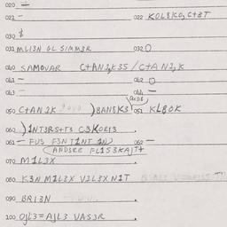 Eastern questionnaire, answ...