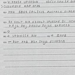 Eastern questionnaire, answ...