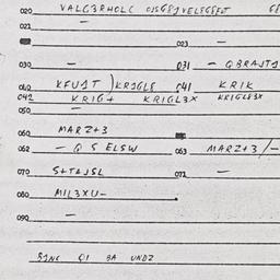 Eastern questionnaire, answ...