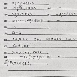 Eastern questionnaire, answ...