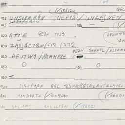 Eastern questionnaire, answ...