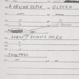 Eastern questionnaire, answ...