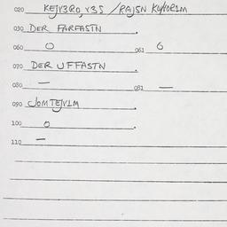 Eastern questionnaire, answ...