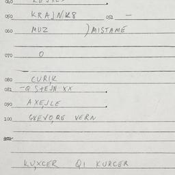 Eastern questionnaire, answ...