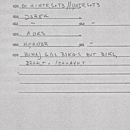 Eastern questionnaire, answ...