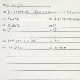 Eastern questionnaire, answ...