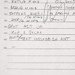 Eastern questionnaire, answ...