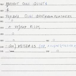 Eastern questionnaire, answ...