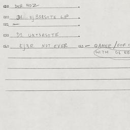 Eastern questionnaire, answ...
